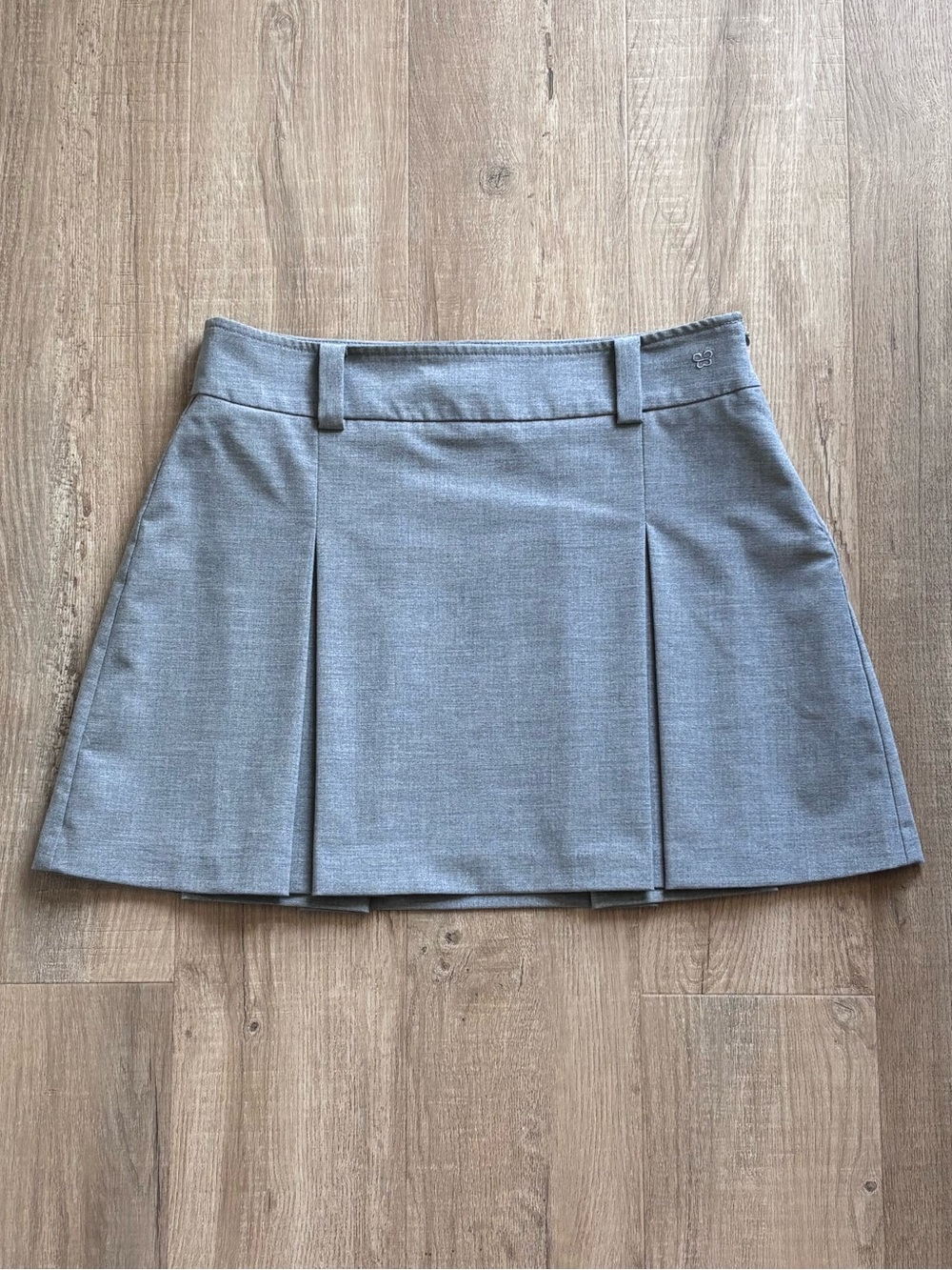 Sunday Best Bebe Skirt in Heather Medium Grey